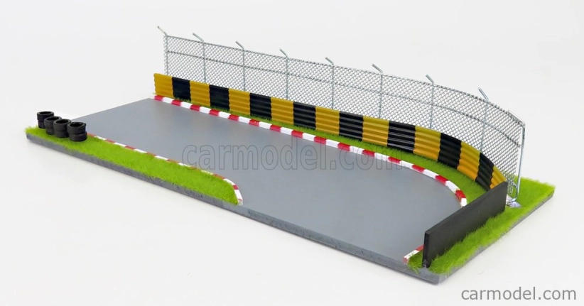American diorama Accessories Diorama Gulf Race Track 1:64 Světle Modrá Oranžová