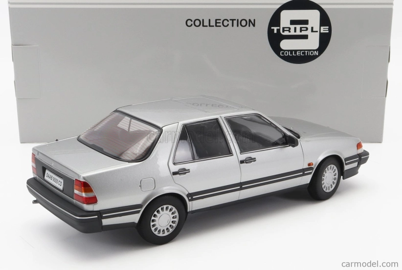 トリプル9 1/18 サーブ 9000 CD ターボ 1990 (シルバー) Triple9 Saab 9000 Cd Turbo 1990 1:18 Silver | RCprofi.cz