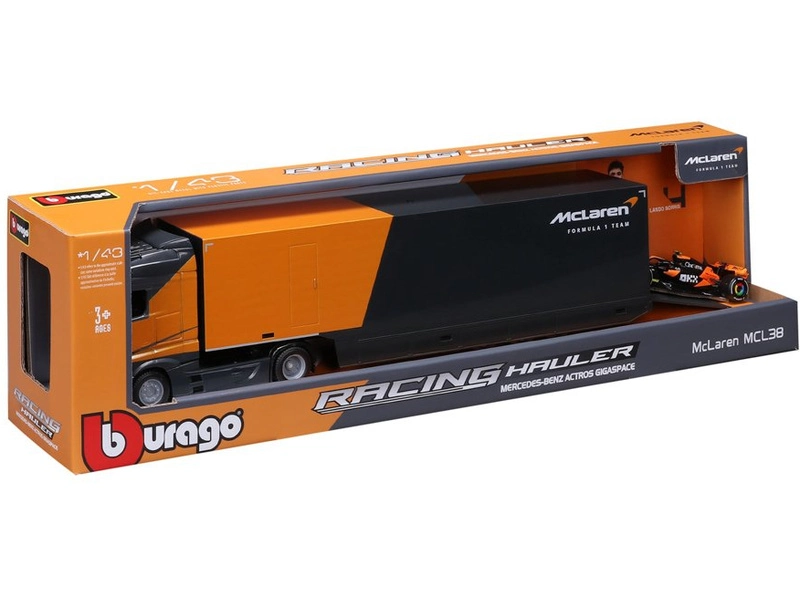 Bburago McLaren Team MCL38 (2024) 1:43 #4 Norris, ťahač