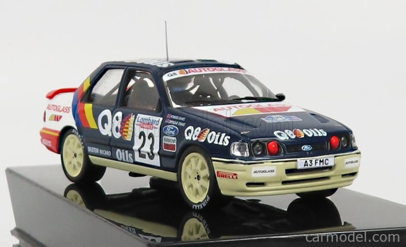 Ixo-models Ford england Sierra Rs Cosworth N 23 Rally Rac Lombard 1991 G.evans - H.davies 1:43 Modrá Biela