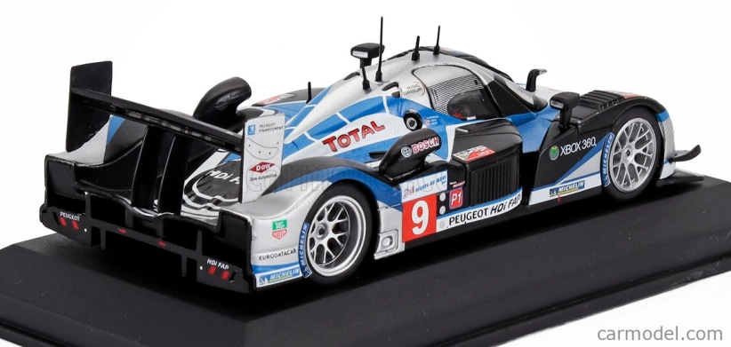 Edicola Peugeot 908 Hdi Fap 5.5l Turbo V12 Team Peugeot Sport Total N 9 Winner 24h Le Mans 2009 David Brabham - Marc Gene - Alexander Wurz 1:43 Černá Modrá Stříbrná