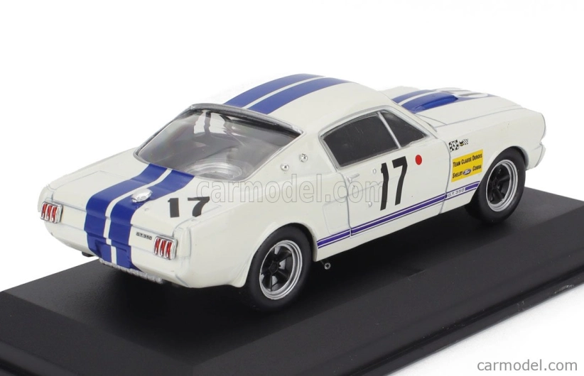 Edicola Ford usa Mustang Shelby 350gt 4.7l V8 Coupe Team C.dubois N 17 24h Le Mans 1967 Claude Dubois - Chris Tuerlinckx 1:43 Bílá Modrá