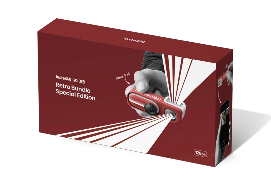Insta360 GO 3S Retro Bundle 128 GB (červená) Špeciálna edícia