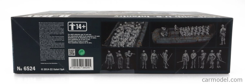 Italeri Loď Lcvp vyloďovací čln s americkou pechotou vojenský deň D Normandia 1944 1:35 /