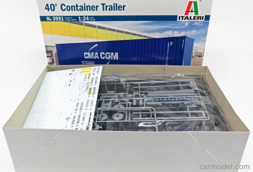 Príslušenstvo Italeri Príves pre nákladné vozidlo - Rimorchio Trasporto Container 1:24 /