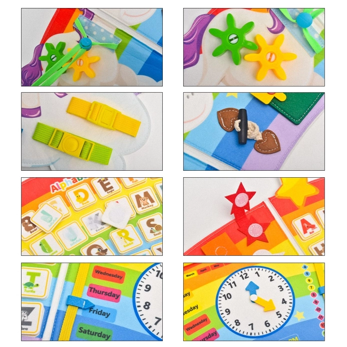 2Kids Toys Soft activity board Dúha s oblakmi
