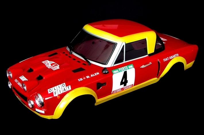 Lakovaná karoséria, Fiat 124 Abarth, samolepky, príslušenstvo (200mm)