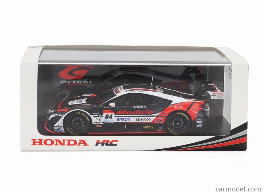 Spark-model Honda Nsx-gt Team Modulo Nakajima Racing N 64 Gt500 Trieda Super Gt 2021 Takuya Izawa - Hiroki Otsu 1:43 čierna biela červená