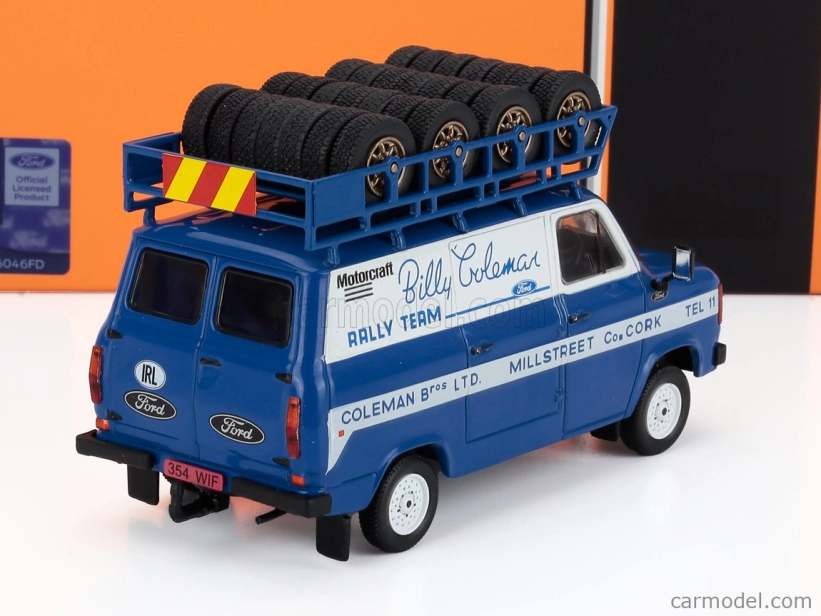 Ixo-models Ford england Transit Mki Van Team Billy Coleman Rally Assistance 1975 1:43 Modrá biela