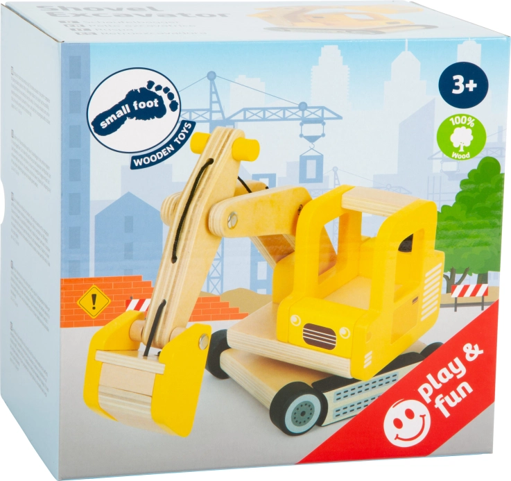 small foot Dřevěný bagr se lžící - poškozený obal