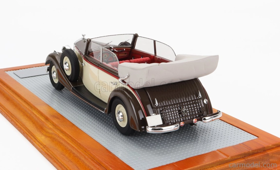 Ilario-model Horch 830 Bl Cabriolet Closed 1936 1:43 Hnědá Béžová