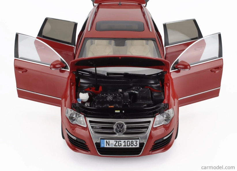 Nzg Volkswagen Passat Variant R36 V6 Sw Station Wagon 2010 1:18 Rosso Tornado - Červená