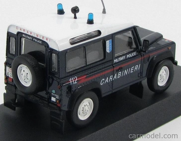 Edicola Land rover Land Defender 90 Military Police 1995 1:43 Modrá Bílá