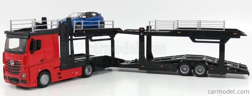 Bburago Mercedes benz Actros 2 2545 Truck Car Transporter 2016 + Renault Captur 1:43