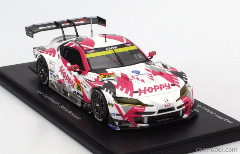Spark-model Toyota Gr Supra Team Tsuchiya N 25 Gt300 Class Super Gt 2023 T.suganami - S.nonaka 1:43 White Fucsia