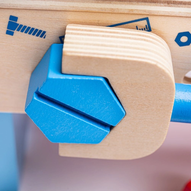 Bigjigs Toys Ponk a skrinka na náradie 2v1