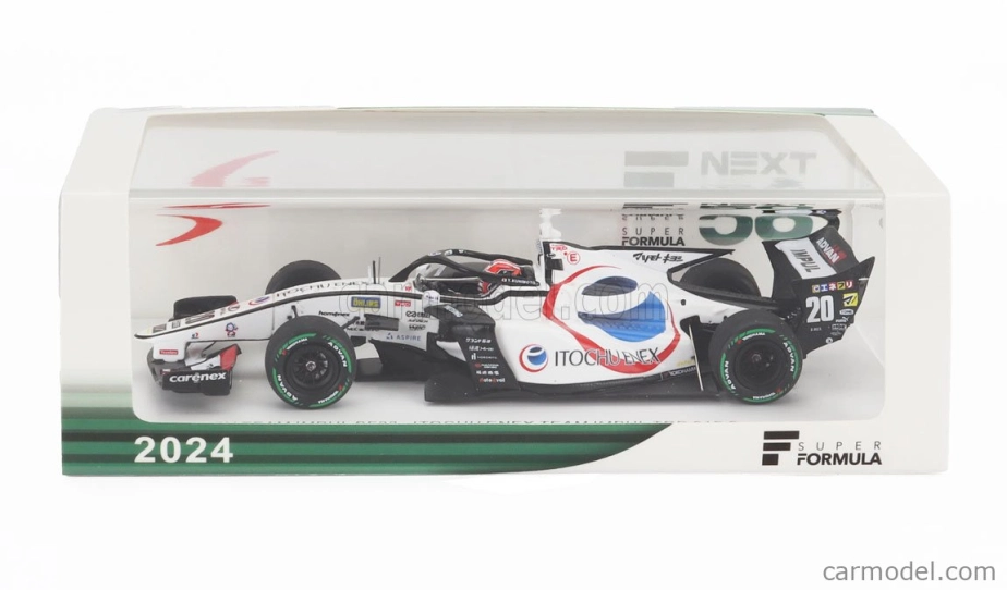 Spark-model Dallara Sf23 Trd 01f Team Enex Impul N 20 Super Formula Sezóna 2024 Yuji Kunimoto 1:43 Biela čierna červená