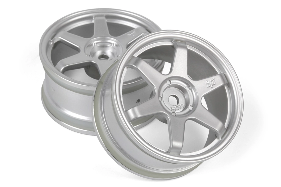 TE37 disky 26mm stříbrné (0mm offset) 2ks