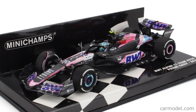 Minichamps Alpine F1 A524 Team Bwt Alpine N 10 Season 2024 Pierre Gasly 1:43 Černá Modrá Růžová