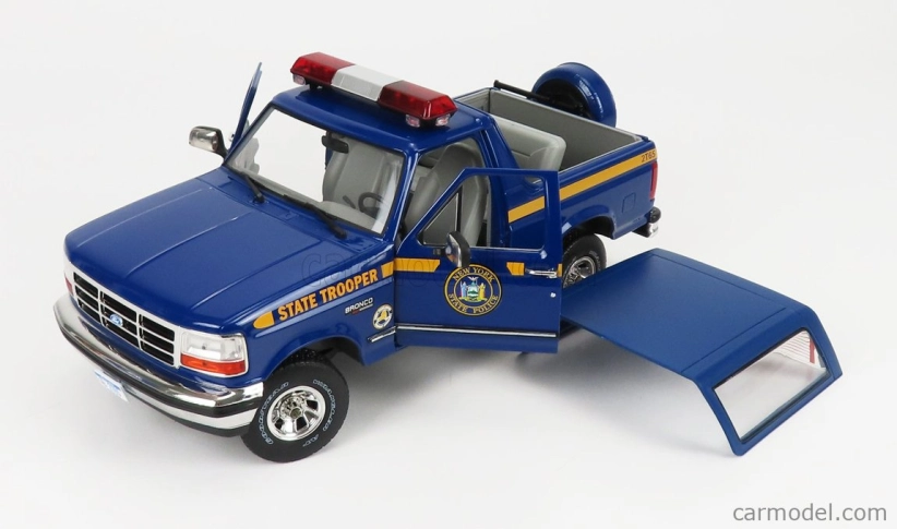 Greenlight Ford usa Bronco Xlt New York State Police Department 1996 1:18 Blue
