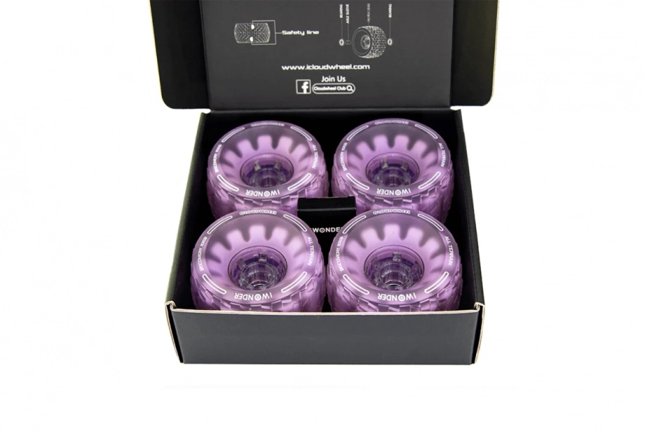 Exway X1 Cloud Wheel pro Riot pohon 105mm (fialová, 4ks)