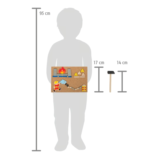 Small Foot Kreativní zatloukací hra Hasiči