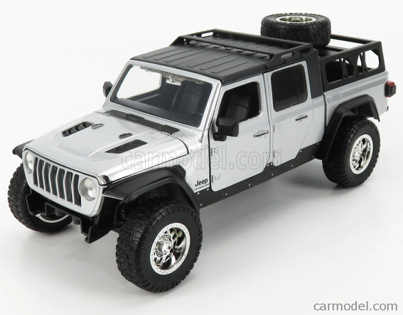Jada Jeep Wrangler Gladiator 2020 - Rýchlo a zbesilo 9 - Hobbs a Shaw 1:24 Strieborná