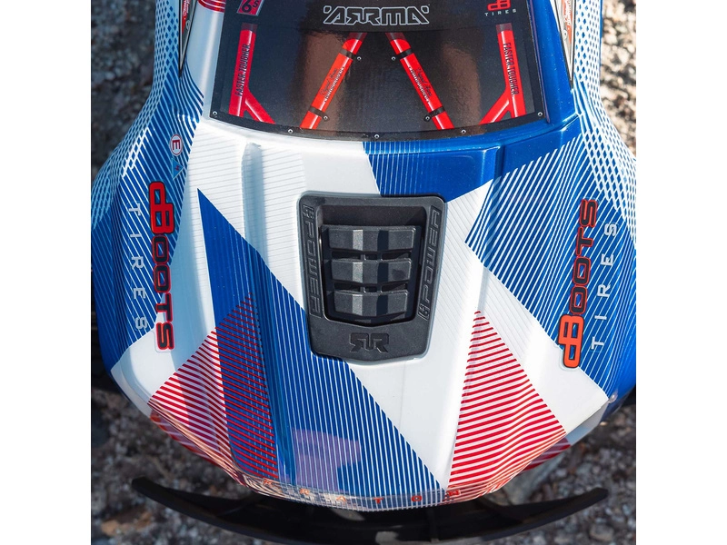 RC auto Arrma Kraton 6S V6 BLX 1:8 4WD RTR, modrá/růžová