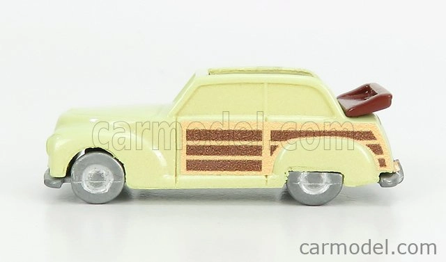 Officina-942 Fiat 1100 E Cabriolet Open Venilia Carrozzeria Savio 1949 1:76 Svetložlté drevo
