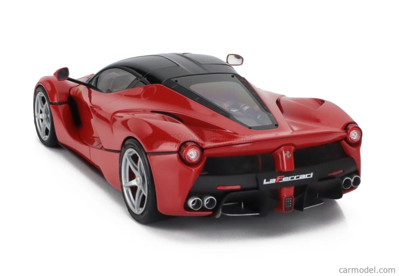 Bbr-models Ferrari Laferrari 2013 - Silver Rims 1:18 Rosso Corsa 322 - Červená