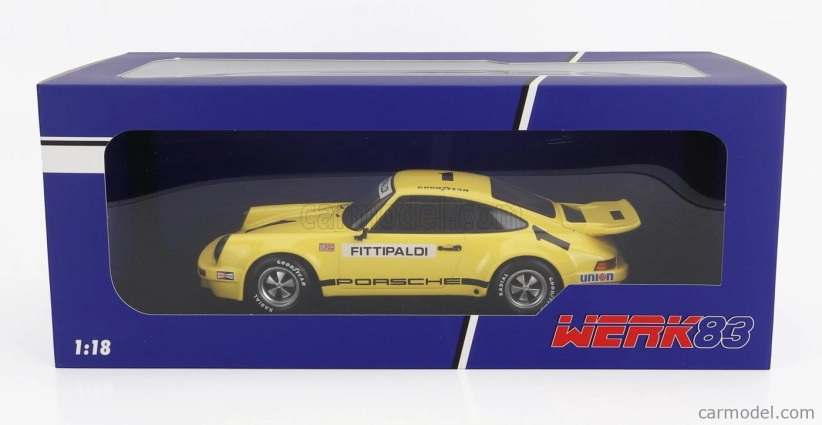 Werk83 Porsche 911 Carrera 3.0 Rsr N 1 Iroc Riverside 1973 Emerson Fittipaldi 1:18 Žltá