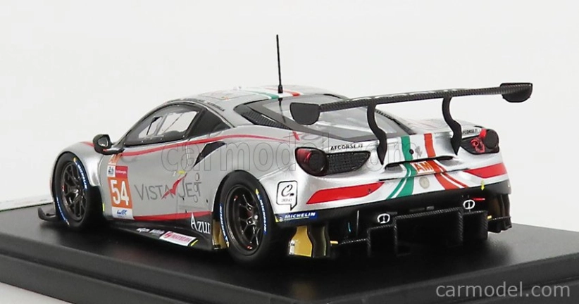 Looksmart Ferrari 488 Gte Evo 3.9l Turbo V8 Team Af Corse N 54 1:43, stříbrná