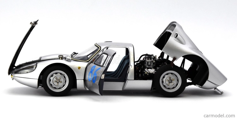 Cmc Porsche 904 Carrera Gts Ch.904-005 N 86 Winner Targa Florio 1964 Colin Davis - Antonio Pucci 1:18 Silver