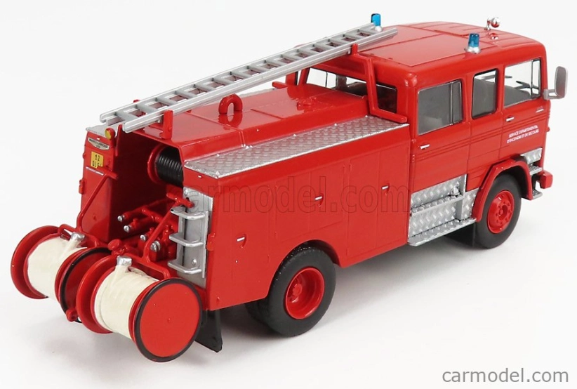 Edicola Mercedes benz Lp911 1113 Tanker Truck Service Departemental D'incendie Et De Secours Sapeurs Pompiers 1975 1:43 Red