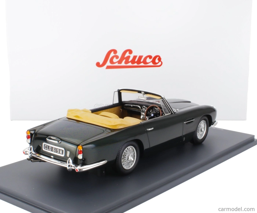 Schuco Aston martin Db5 Volante Cabriolet Open 1964 1:18 Grey Met