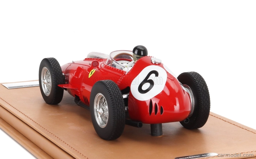 Tecnomodel Ferrari F1  Dino 246/256 Team Scuderia Ferrari N 6 2nd Avus Germany Gp (with Pilot Figure) 1959 Daniel Gurney 1:18 Red