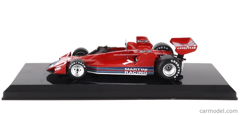 Edicola Brabham F1 Brabham Bt45b Martini Racing N 7 Sezóna 1976 Carlos Reutemann - Con Vetrina - s vitrínou 1:24 červená
