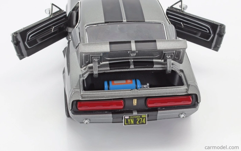 Greenlight Ford usa Mustang Shelby Gt500 1967 - Eleanor - Gone In Sixty Seconds 1:18 Grey Met Black