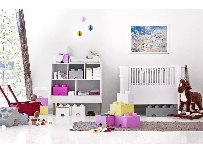 LEGO úložný box 250x500x180mm – tmavosivý