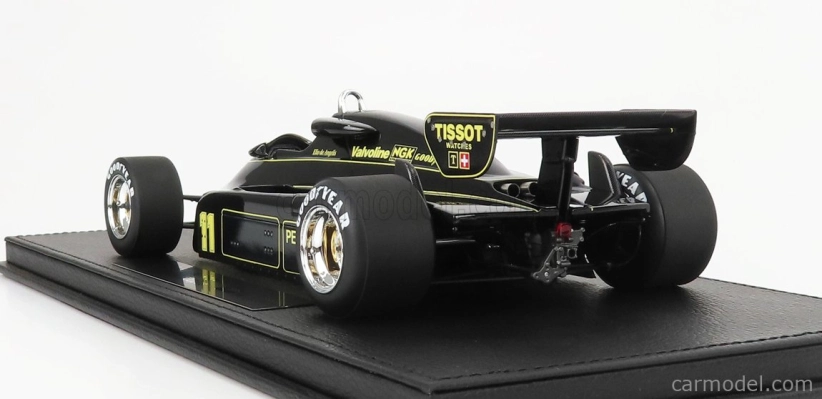 Gp-replicas Lotus F1  91 N 11 Season 1982 E.de Angelis - Con Vetrina - With Showcase 1:18 Black
