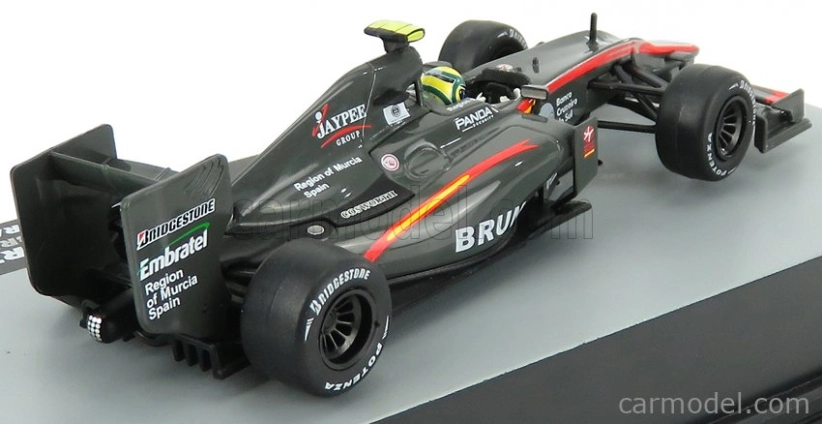 Edicola HRT F110 Cosworth N 21 Brazilian Gp 2010 Bruno Senna 1:43 Grey Met Red