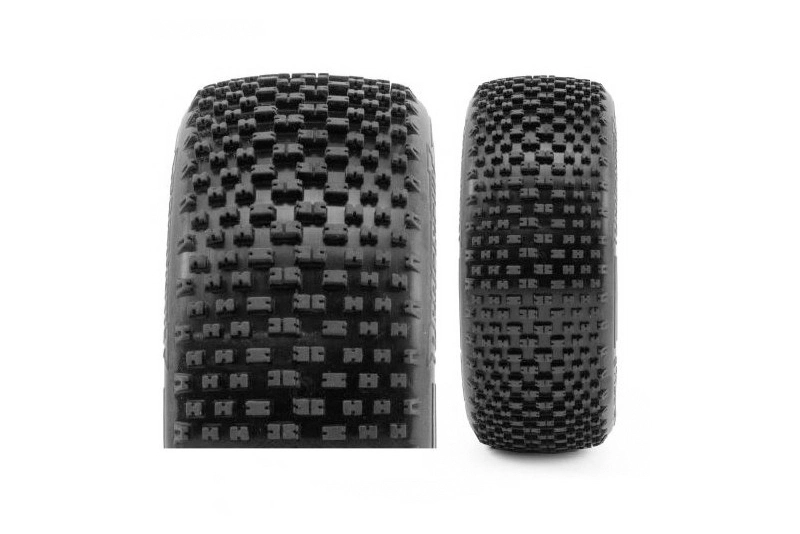 H-BLOCK V2 BUGGY S1 (SUPER SOFT) lepené pneumatiky, biele disky, 2 ks.