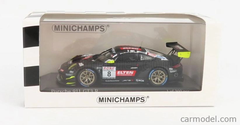 Minichamps Porsche 911 991-2 Gt3-r Team Iron Force N 8 1:43, černá