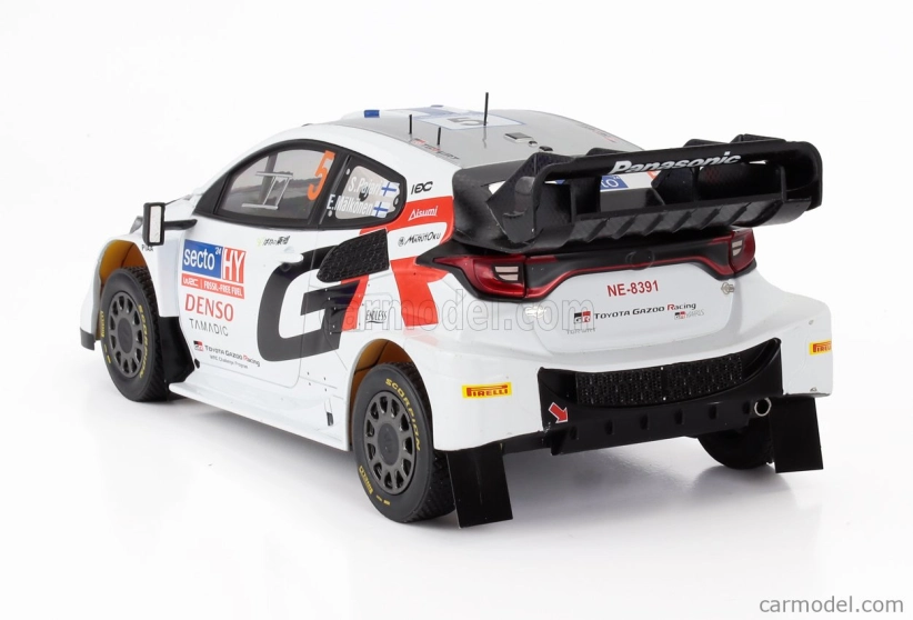 Ixo-models Toyota Yaris Gr Rally1 Team Toyota Gazoo Racing Wrt N 5 4th Rally Finland 2024 Sami Pajari - Enni Malkonen 1:18 Bílá