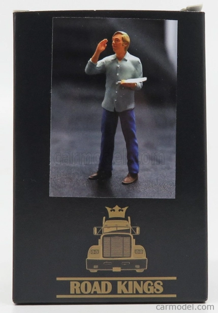 Road-kings Figures Man Trucker Gunther Standing 1:18 Modrá Šedá