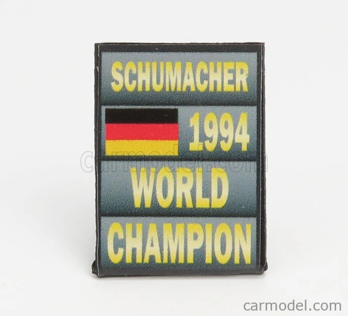 Cartrix Accessories F1 World Champion Plate Pit Board - Benetton B194 Ford Mild Seven N 5 Season 1994 Michael Schumacher 1:43 Grey Black Yellow