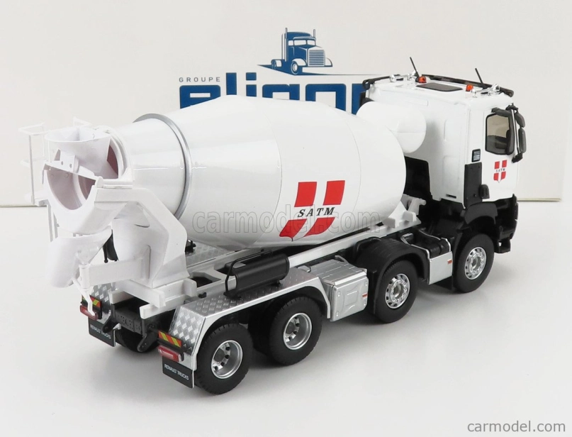 Eligor Renault C430 Satm Truck Cisterna Cement Mix Betoniera 2021 1:43 Biela červená