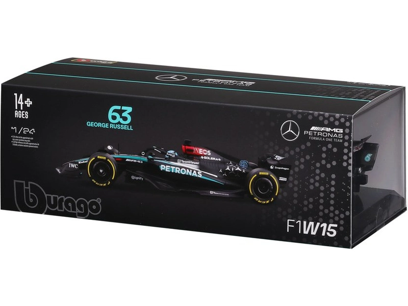 Bburago Mercedes-AMG Petronas W15 (2024) 1:24 #63 Russell (hardcase)