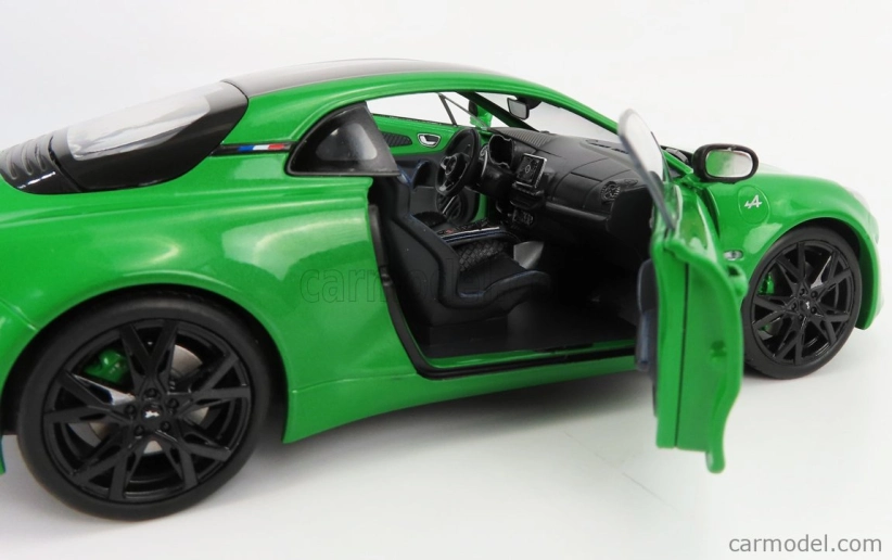 Solido Renault Alpine A110 Pure Coupe 2021 - Black Wheels 1:18 Green Met