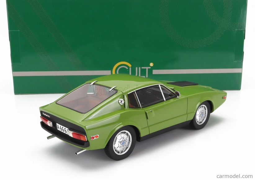 Modely v mierke Cult-scale Saab Sonnet Iii Coupe 1972 1:18 Zelená